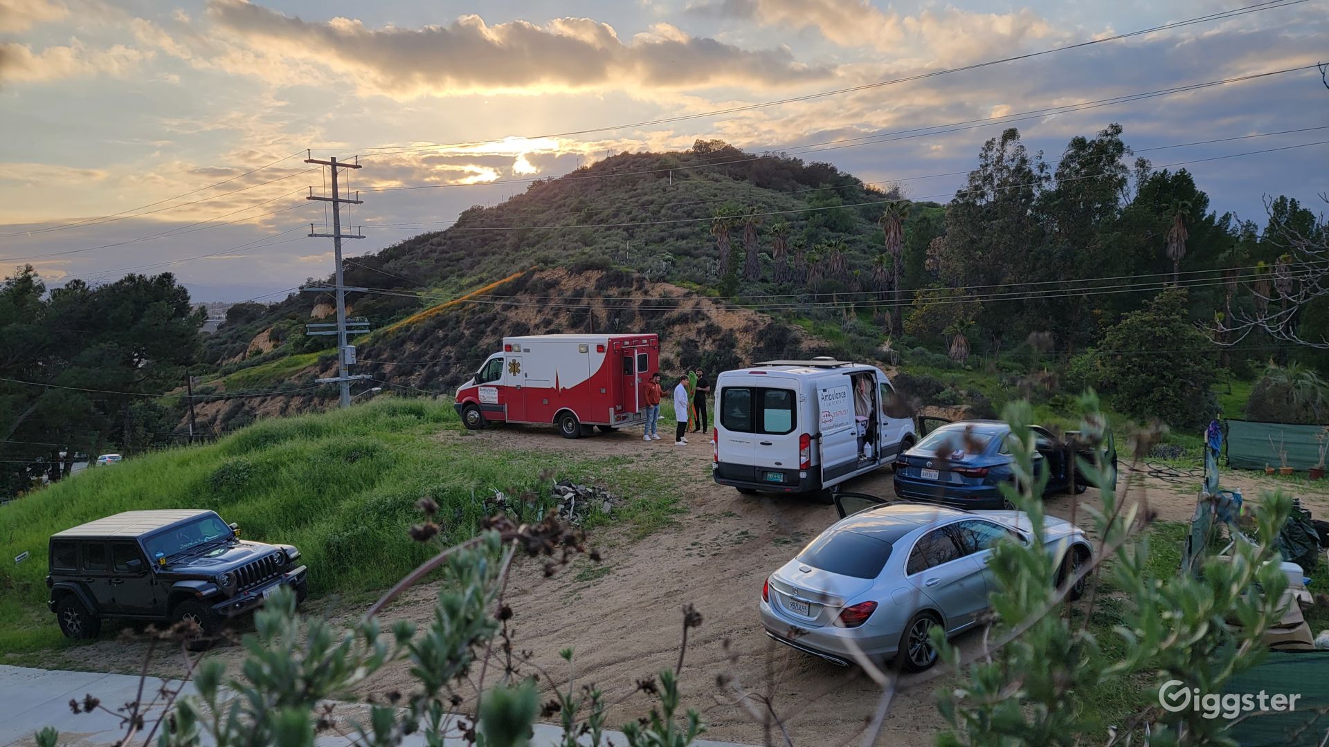 Sun Valley Lot with a View emergency production vehicle